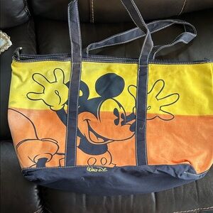 Disney Mickey Mouse Yellow and Orange Travel Bag
